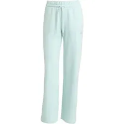 ADIDAS Damen Hose Essentials Small Logo Feel Cozy Open-Hem, Größe M in Grün Grün