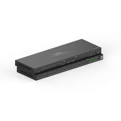 PureTools 2x8 HDMI 2.1 Splitter - 48Gbps mit Scaler und Audio De-Embedding