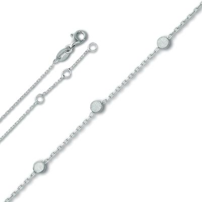 Silberkette ONE ELEMENT "Halskette Rundankerkette aus 925 Silber 45 cm", silber, Halsketten, Damen, Silber 925 (Sterlingsilber), Silberkette, Harmonisch gestaltet – ruhiges Design mit feinem Ausdruck
