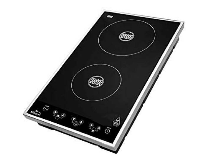 Lacor 69033 Double Induktionsplatte 3100 W Langlebiges Profi-Utensil; entwickelt für optimale Leistung und schnelle, unkomplizierte Reinigung in der Spülmaschine