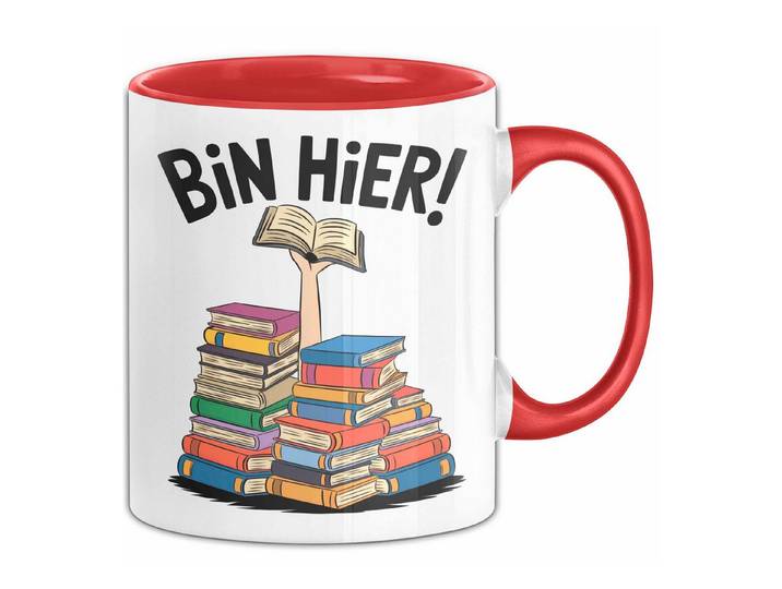 Trendation Tasse Buchleser Bücher Lesen Tasse Geschenk Lustige Geschenkidee Spruch Bi