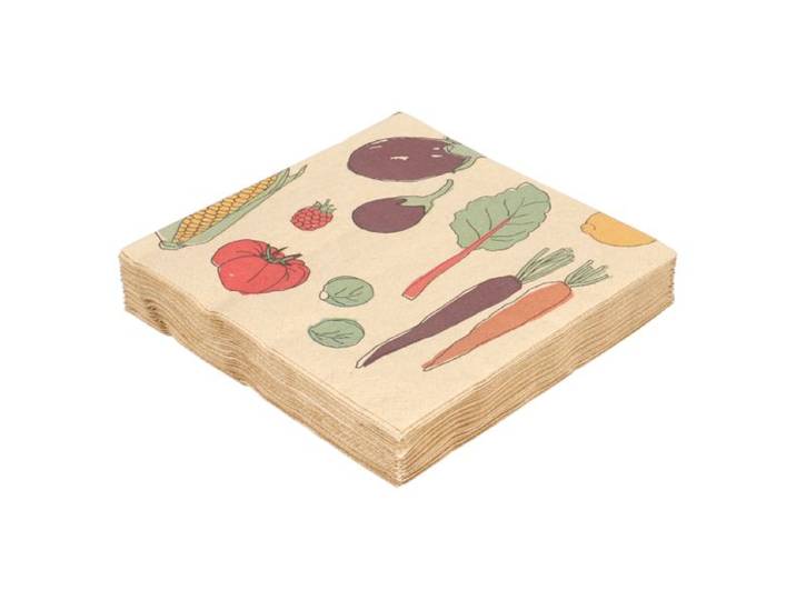 Servetten, papier, groente, 33 x 33 cm, 20 stuks
