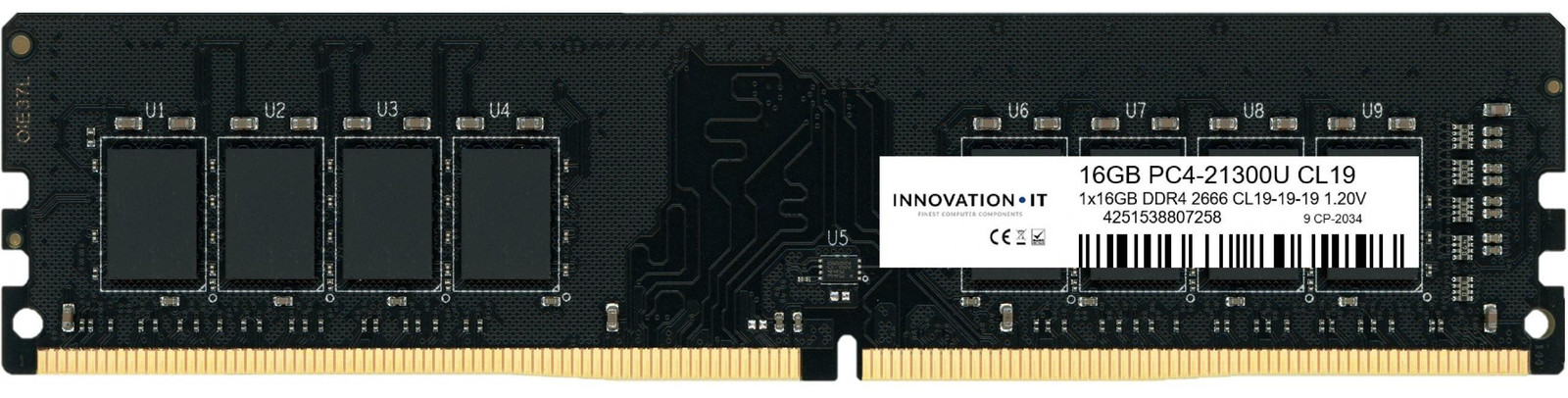 Innovation IT 3200 16GB RAM Geheugen CL22 1.2V Low Density