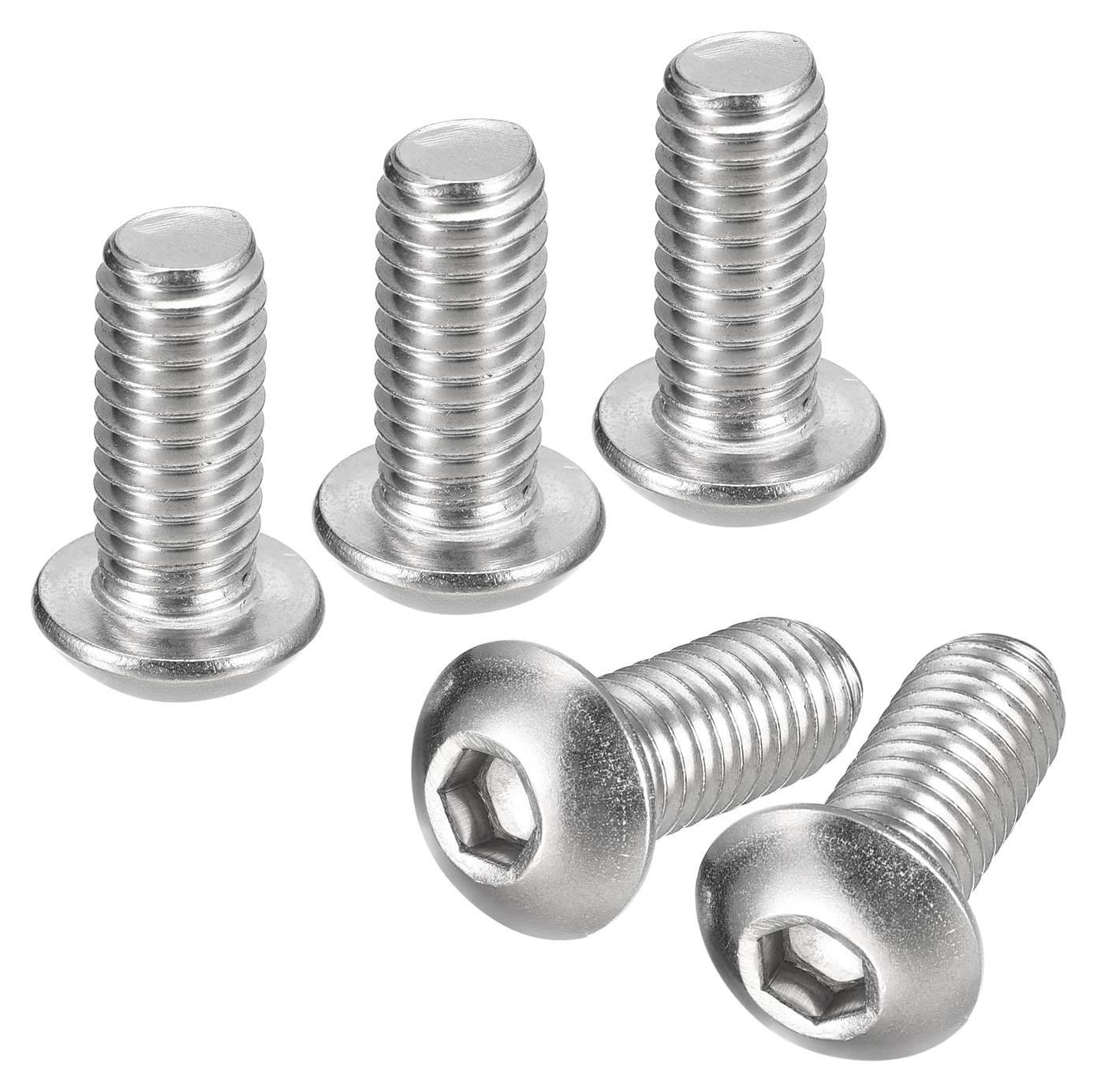 Solidchoice Zeskant Schroeven 3/8-16x7/8 inch - 5 Stuks Roestvrij Staal