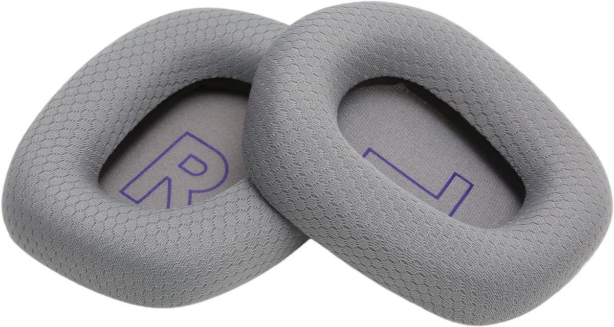 Oorkussens voor Logitech G733 Hoofdtelefoon, Ademend Mesh Spons, Zilver grijs