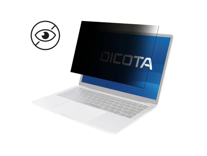 DICOTA Privacy Filter 2-way 16' 16:10, Film de protection pour écran d’ordinateur portable, Noir, Universel, Polyéthylène téréphthalate (PET), 40,6 cm
