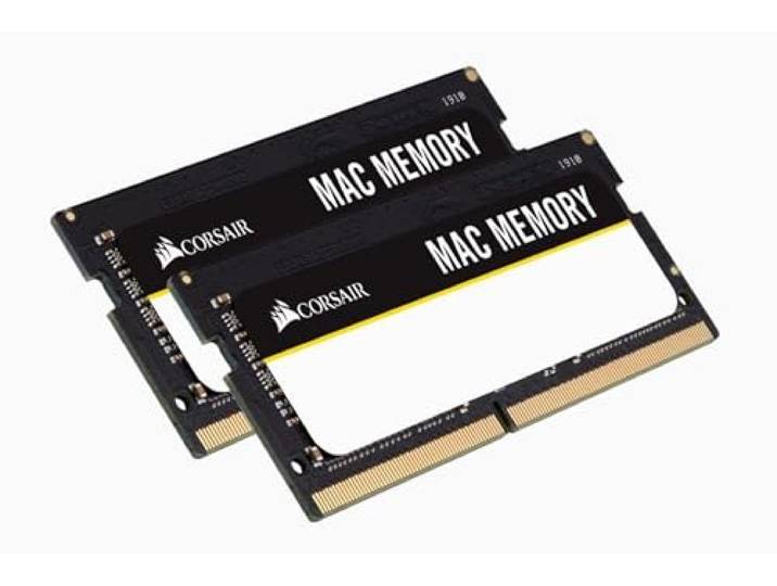 Corsair CMSA32GX4M2A2666C18 Apple Mac DDR4, Tot 2666MHz 32GB 2x16GB Apple gecertificeerd SO-DIMM Kit
