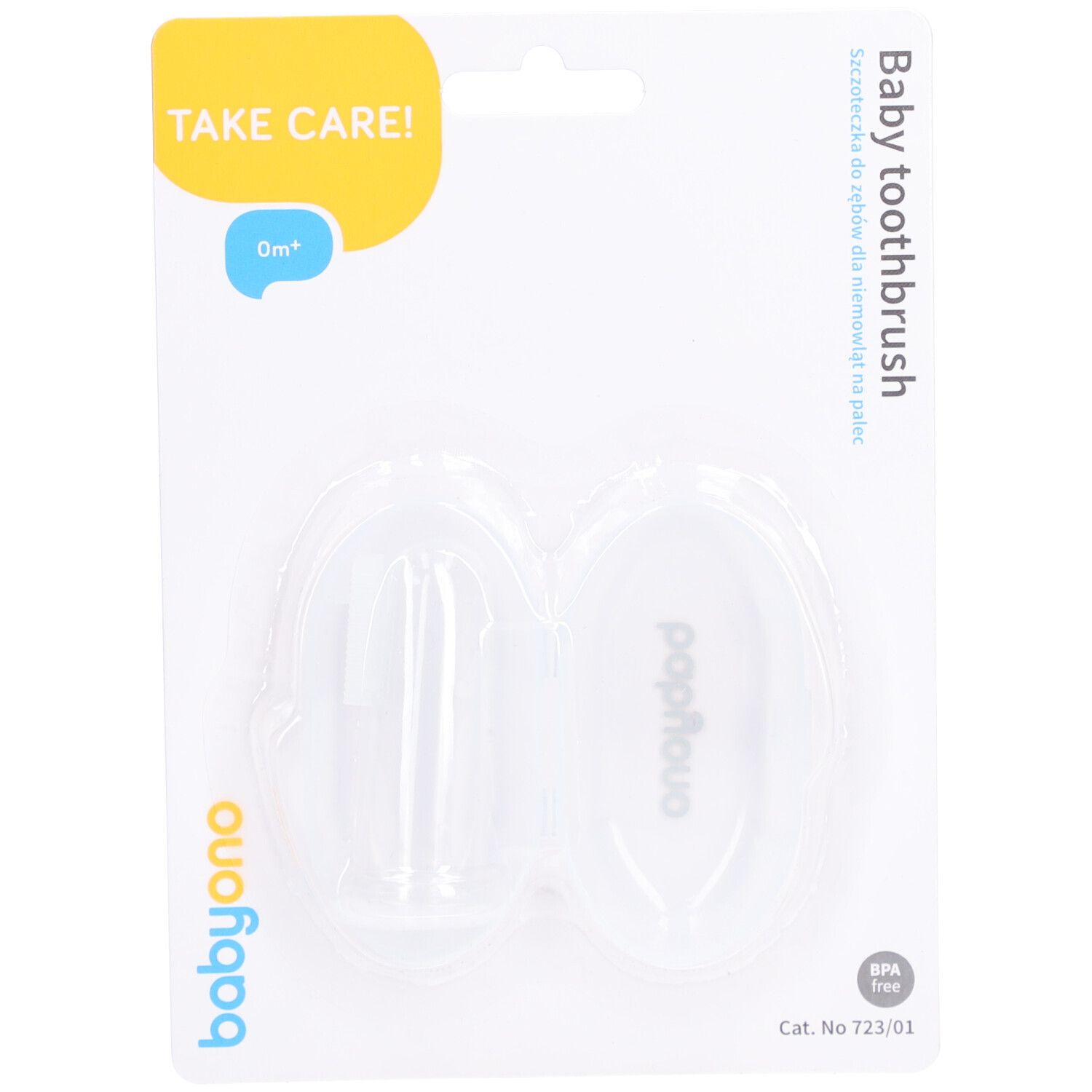 Babyono Fingerzahnbürste aus Silikon mit Box 1 St Zahnbürste