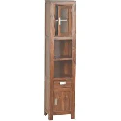 Bad Hochschrank Massivholz Teak