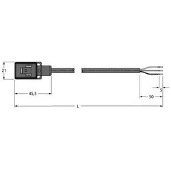 Turck Ventilsteckverbinder VBS02-E80E-5/TEL