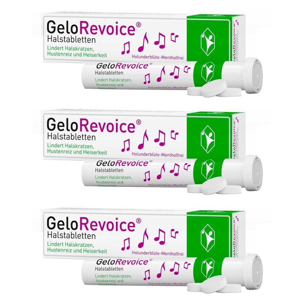 G. Pohl-Boskamp GmbH & Co. KG GeloRevoice Halstabletten Holunderblüte-Mentholfrei Lutschtablet 08102236