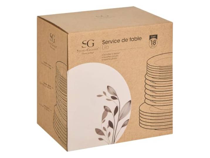 Secret de Gourmet - Geschirrset lila 18stk