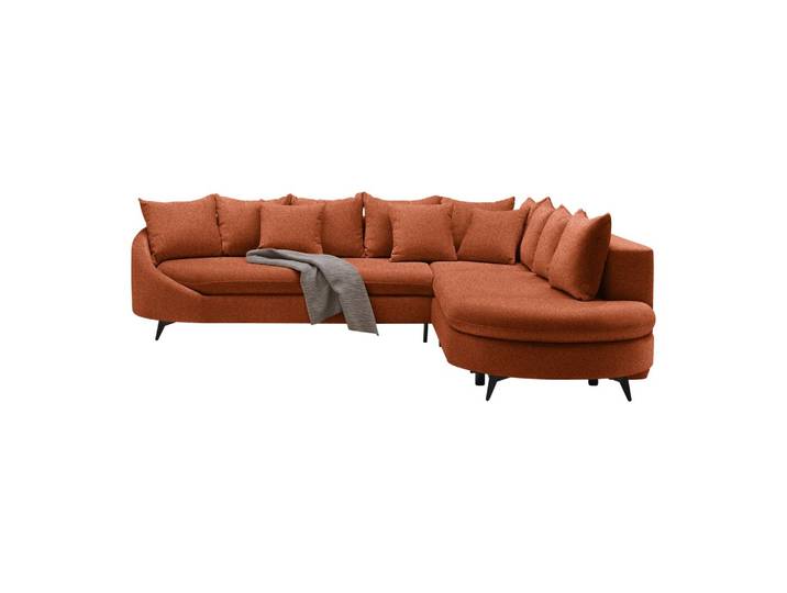 Ecksofa 291/250 cm Rostfarben