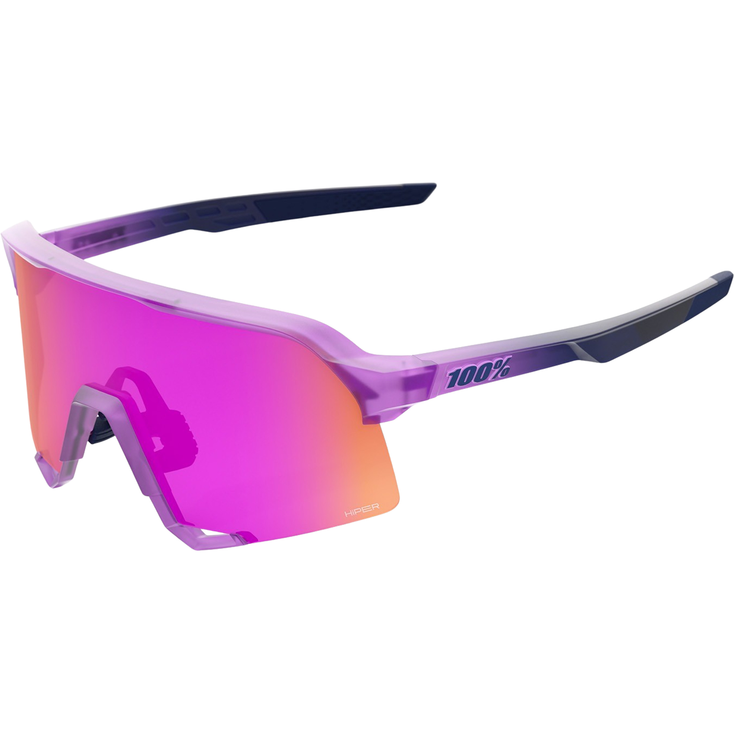 100% S3 Hiper Sportbrille Sportbrillen & Sportsonnenbrillen lila Trailrunning | Mountainbike | Rennrad