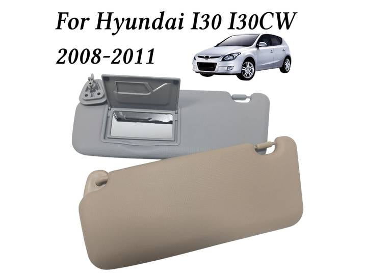Pare-soleil de voiture pour Hyundai I30 I30CW 2008 2009 2010 2011, accessoires de remplacement 852012L020TX 852022L020TX, pièce pare-soleil