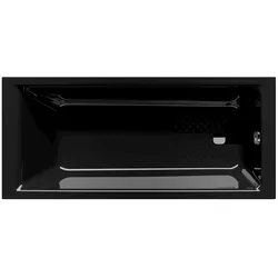 Kaldewei PURO NEXT Badewanne, schwarz, Antislip, 1700x800 mm, flacher Rand