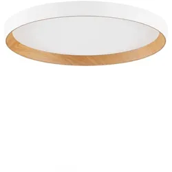 Nova Luce LED-Deckenleuchte Vomos Alu, Eisen, Stahl & Metall Weiß