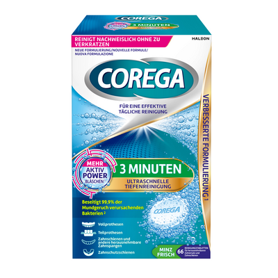 Haleon Germany GmbH COREGA Tabs 3 Minuten 66 St 00644921