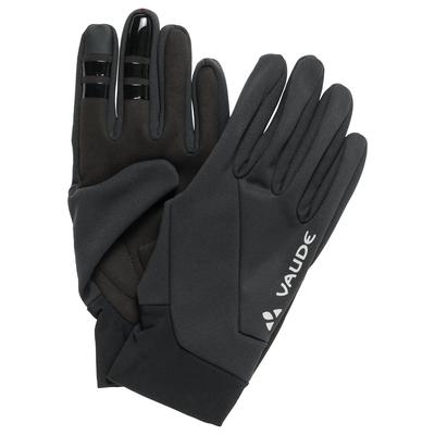 Multisporthandschuhe VAUDE "KURO WARM GLOVES", Herren, Gr. 9, schwarz, Kunstfaser, Handschuhe, für Radsport, mit winddichter Softshell-Membran, elastisch