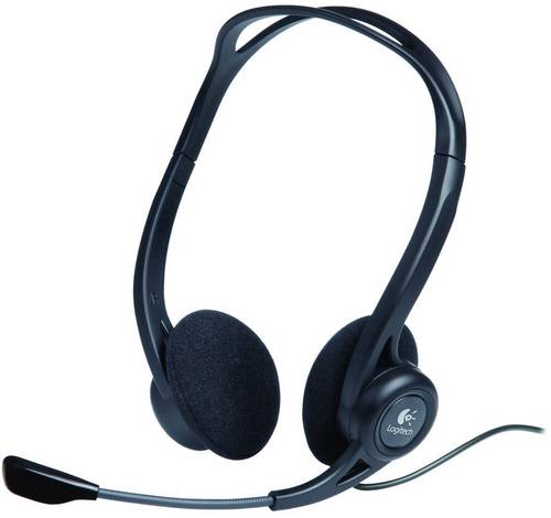 Logitech PC 960 On Ear Headset kabelgebunden Stereo Schwarz Mikrofon-Rauschunterdrückung Lautstärkeregelung, Mikrofon-Stummschaltung Computer