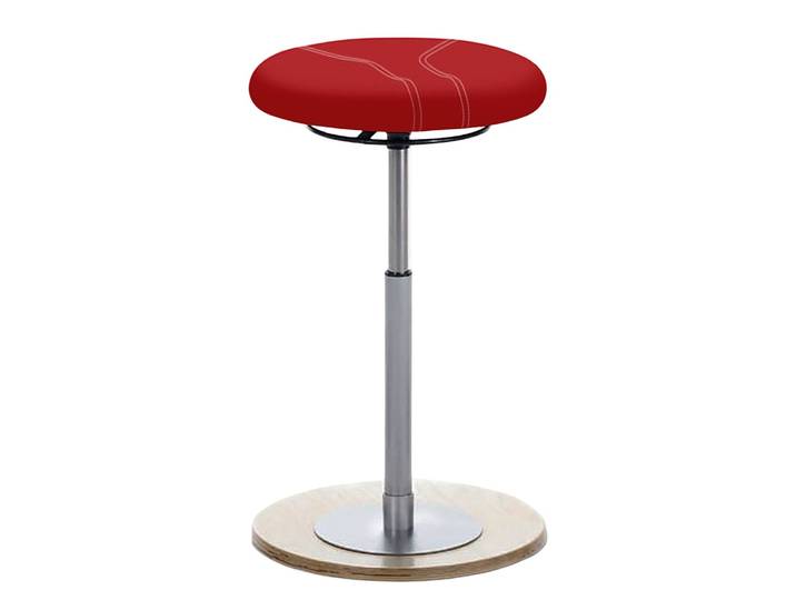 Bürohocker 1110 41 x 79 x 41cm Rot/Rot