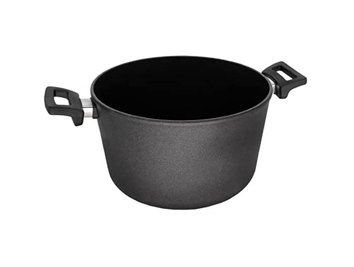 Eurolux Guss-Topf Ø 28 cm Induktion - 8.5 Liter - großer induktiver Universal-Kochtopf Aluguss mit Antihaft-Beschichtung - Made in Germany