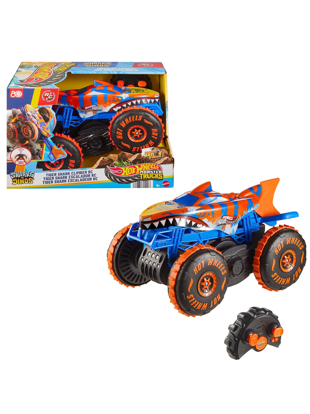 Hot Wheels Monster Trucks Tiger Shark Climber RC Vehicle