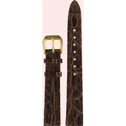 Certina - Leder Jubilee Lederband Braun 14/12mm C600006920 - alligator-prägung,braun,kalb