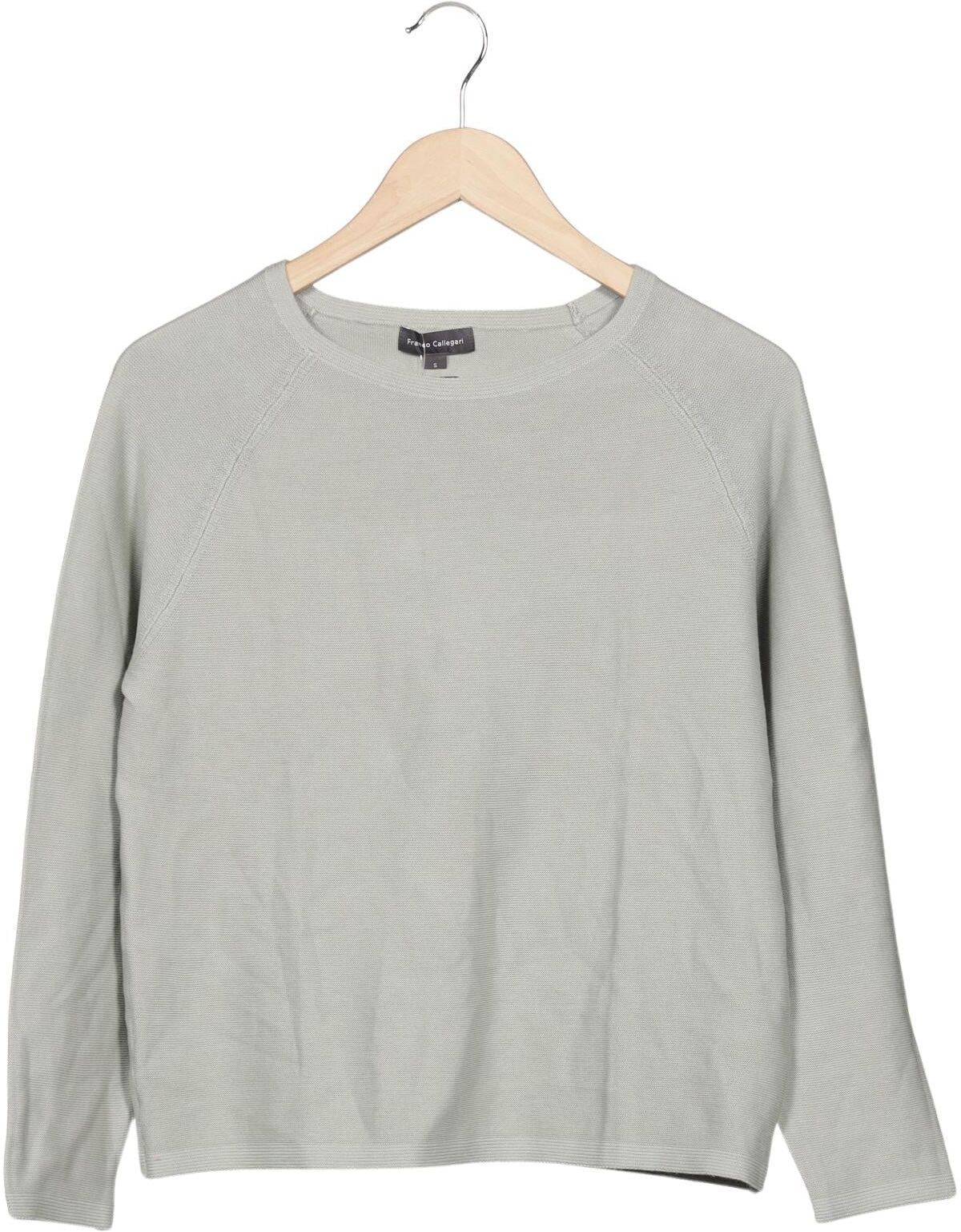 Franco Callegari Damen Pullover, Hellgrün, Gr. S, Baumwolle - Second Hand
