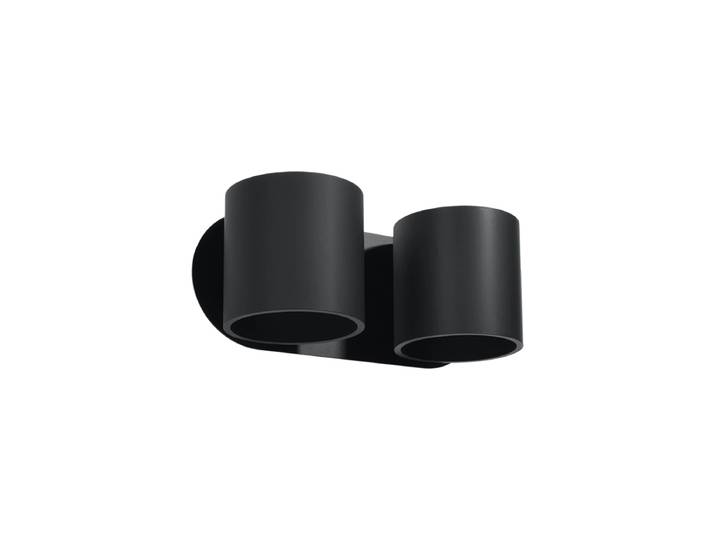Design Wandlampe „Orbis“ 2-flammig Schwarz Sollux Lighting