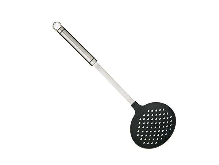 KitchenCraft Professionele schuimspaan met plastic kop, roestvrij staal, 37 cm