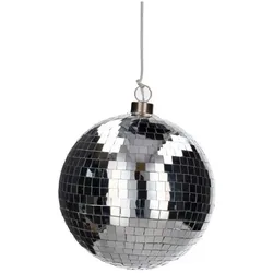 Disco LED Kugel 15cm silber