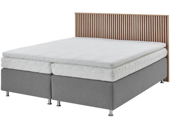Westfalia Schlafkomfort Boxspringbett Quercus, wahlweise mit LED-Beluchtung, 3 Matratzenarten zur Auswahl