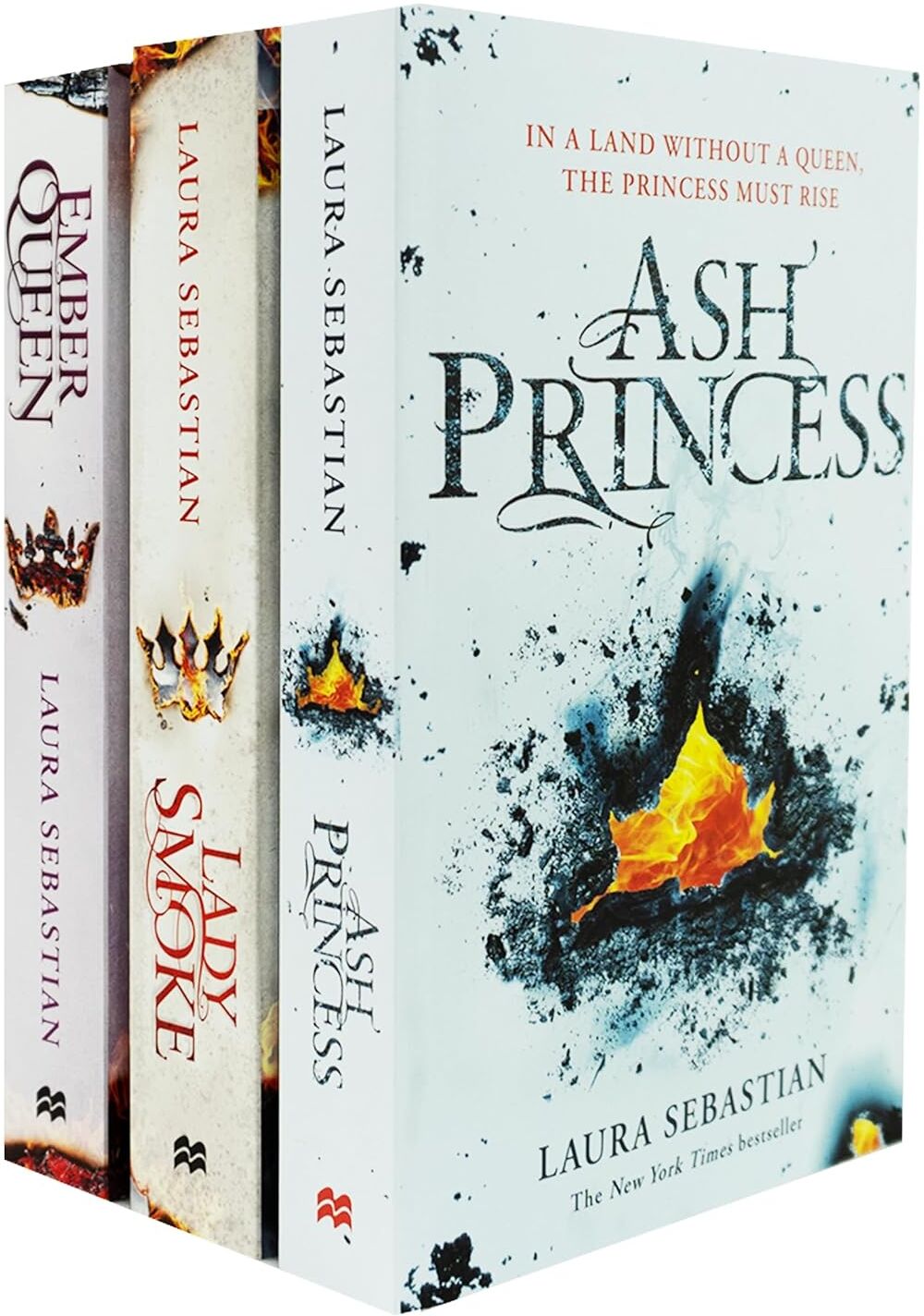 Macmillan Children's Books Ash Princess Trilogy 3 Books Collection Set by Laura Sebastian - YA Fantasy Paperback - Ages 12+ - Ash Princess, Lady Smoke, Ember Queen