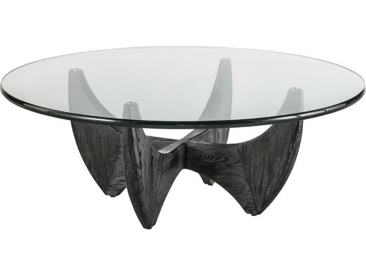 SIGNATURE - Runder Couchtisch aus massivem Eichenholz Ø100 cm – HARPER