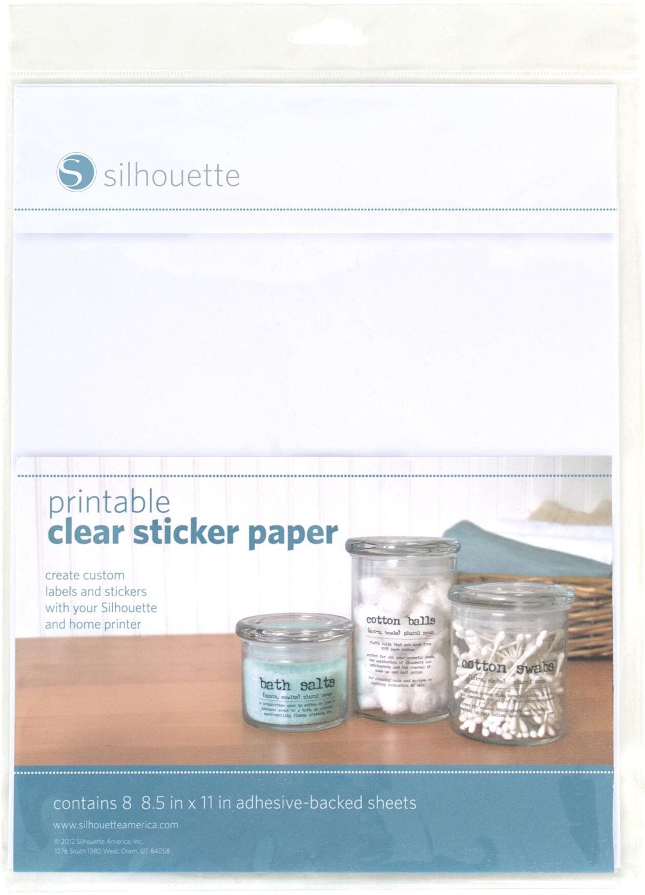 Kreativset "Silhouette Set bedruckbar", transparent (bunt), Kreativsets, Kreativset bunt Einheitsgröße