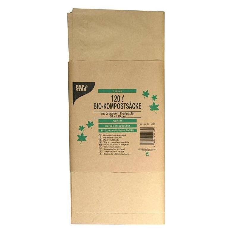Papstar 14182 Braun (3x, 120 l) (14182)