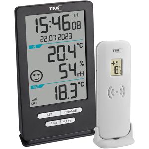 TFA Thermo-Hygrometer 30.3074.10, XENA HOME, digital, Set, von -40 bis 60°C, innen/außen
