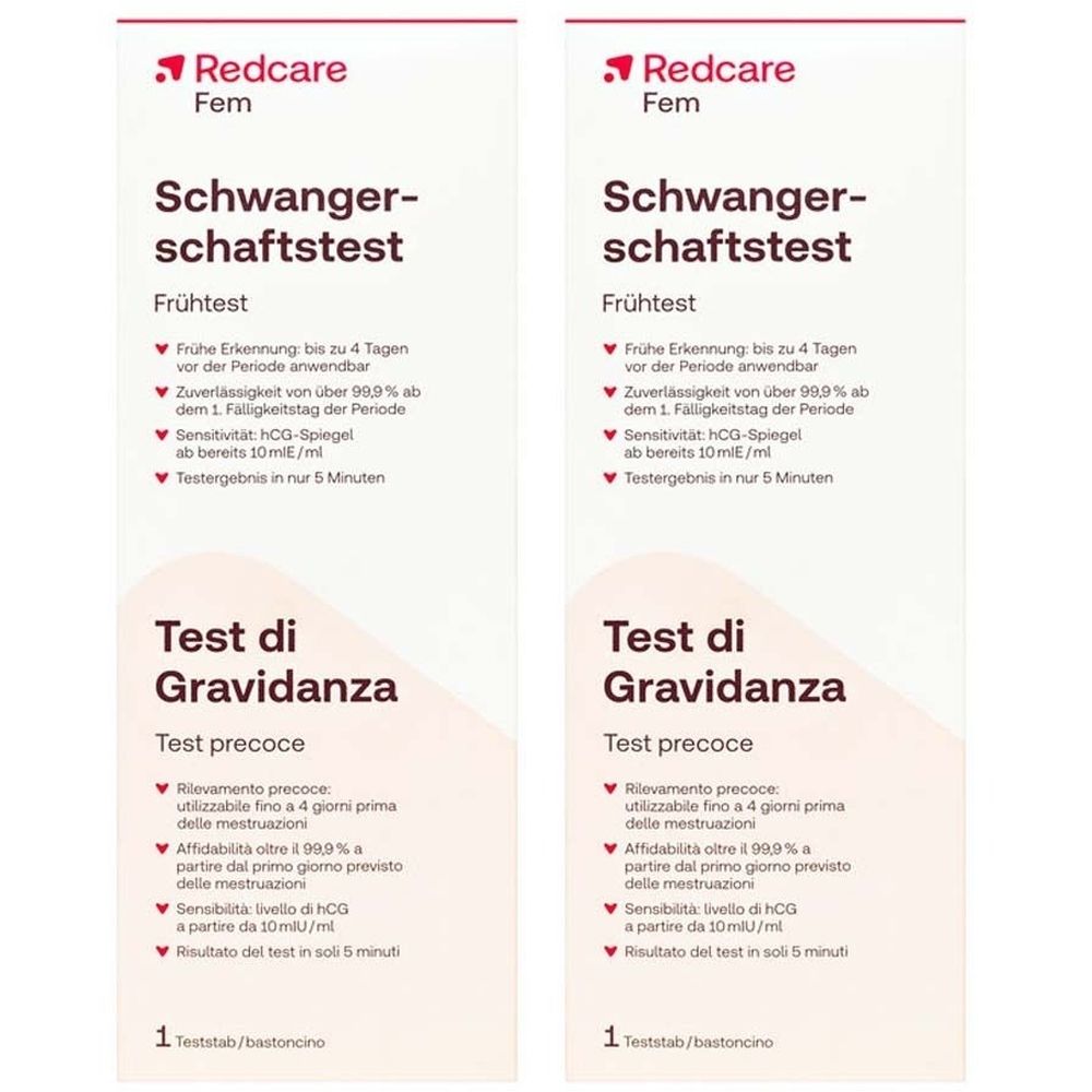 Redcare Schwangerschaftstest Urin x2 2x1 St Test