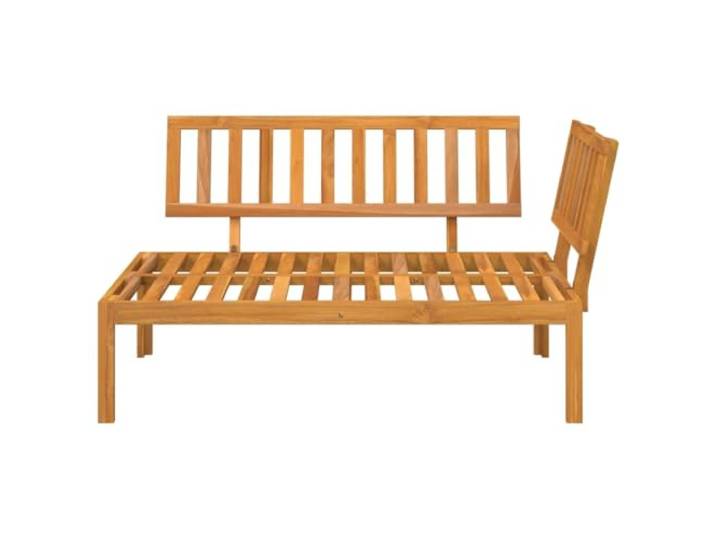 KTHLBRH Ecksofa Paletten Massivholz Akazie 133 x 92 x 69 cm Modulares Design, bequeme Rückenlehne, Öl-Finish, Verwendung im Außenbereich, max. Belastung 110 kg