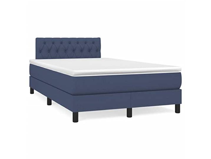 RJPLMFV Lattenrost mit Matratze, Blau, 120 x 190 cm Taschenfedern, verstellbarer Kopf, mittelhartes Gestell, atmungsaktiver Stoff