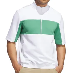 adidas Golf DWR Herren Sweater 1/4 Zip weiss/grün