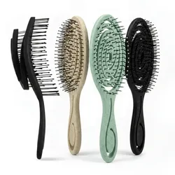 Haarbürste Komfort Entwirrbürste Stylingbürste flexibel Schwarz 1 Stück