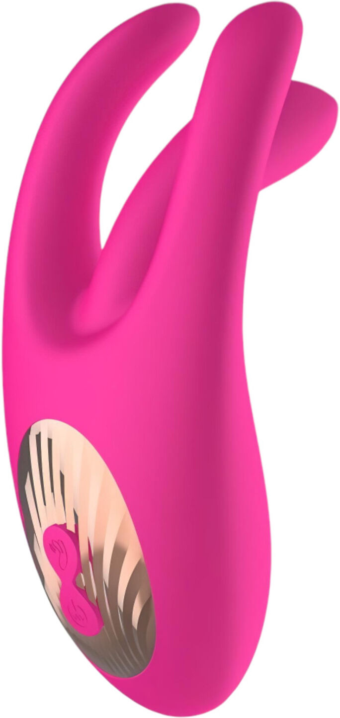 Mroow Mrow - Rechargeable 3-Prong Clitoral Vibrator (Pink)