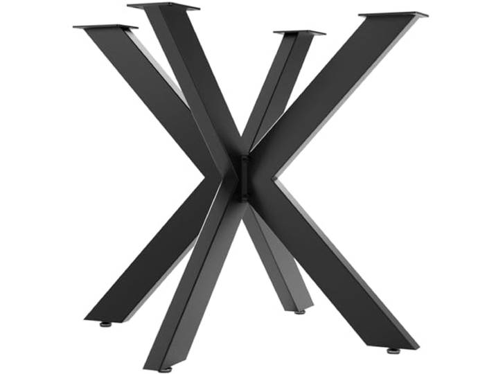 SOTOOLS Spider Tischgestell, 850 x 850 x 710 mm, max. 500 kg, schwarz Kreuzgestell und Untergestell für runde Esstische.
