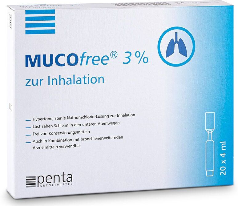 Mucofree 3% zur Inhalation 20x4 ml Lösung für einen Vernebler