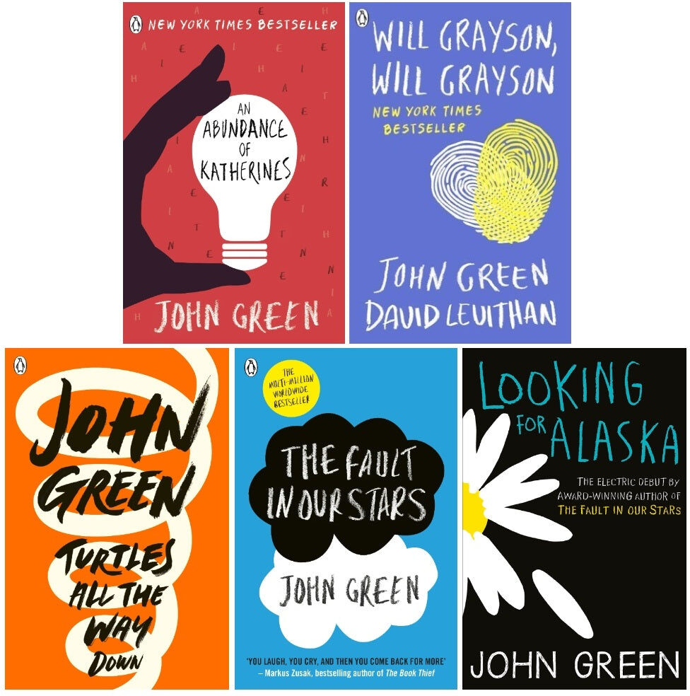 Penguin John Green 5 Books Collection Set – Looking for Alaska, The Fault in Our Stars & Bestselling YA Fiction Collection