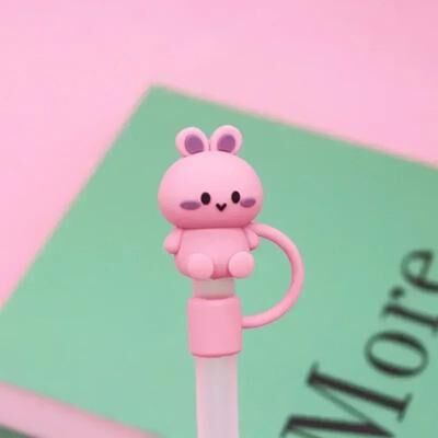 Uplifted Finds Silicone Straw Cover Cap For Stanley Cup Tumblers rabbit
