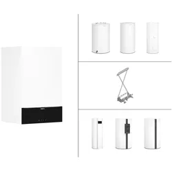 Viessmann Paket Vitodens 200-W B2HH Gas-Brennwertheizgerät 19kW Umlauf 3,5", Vitocell 100-W CVAA Speicher-Wassererwärmer 200l Z029797