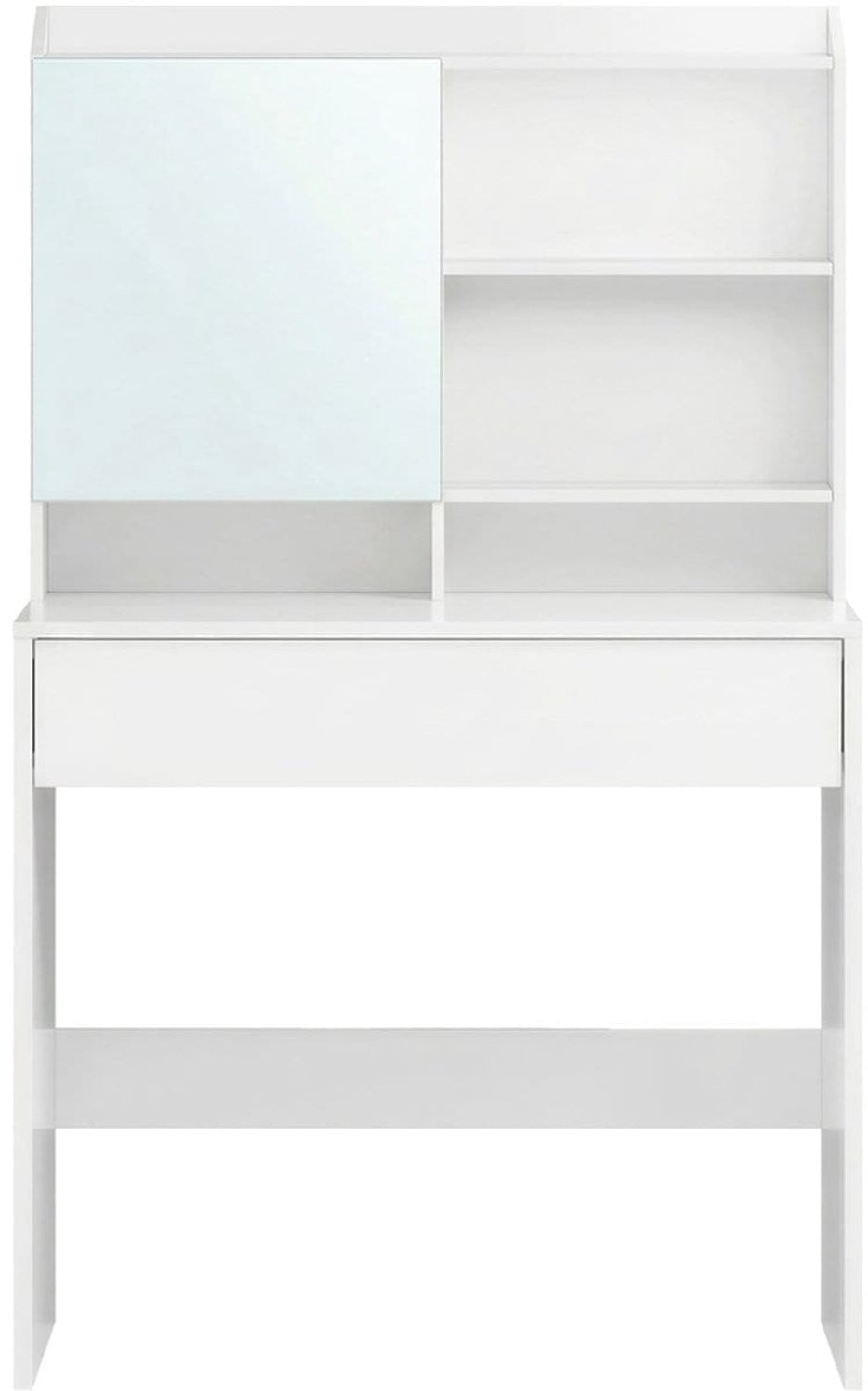 Klarven Kaptafel Wolkenwit met Spiegel en 1 Lade